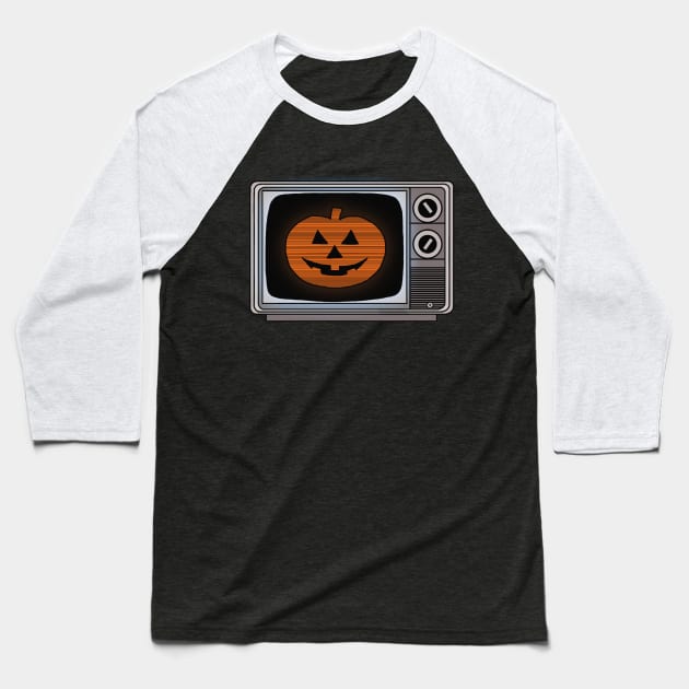 Halloween III TV Baseball T-Shirt by Lydia's Green Light Closet 